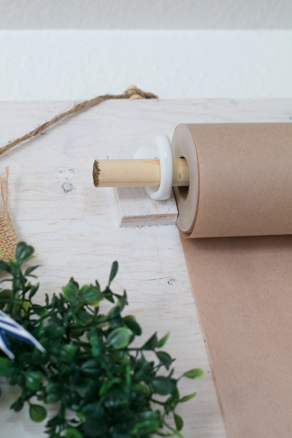 Attaching a paper roll to your family command center