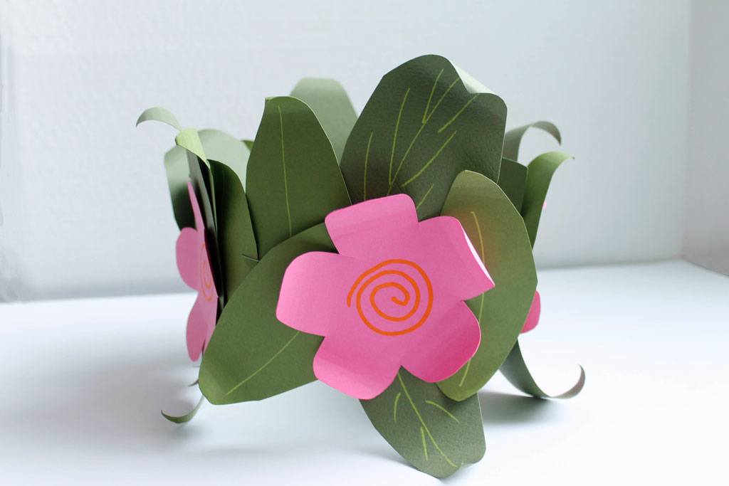 Moana Paper Flower Crown