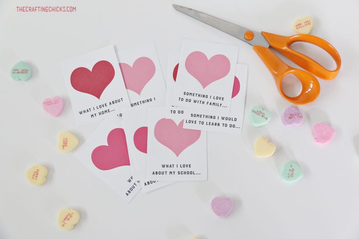 Conversation Heart Family Dinner Questions - The Crafting Chicks