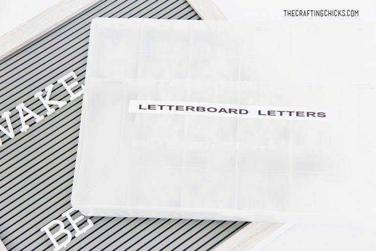 Letter Board Letter Organization Idea The Crafting Chicks