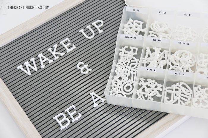 Letter Board Letter Organization Idea - The Crafting Chicks