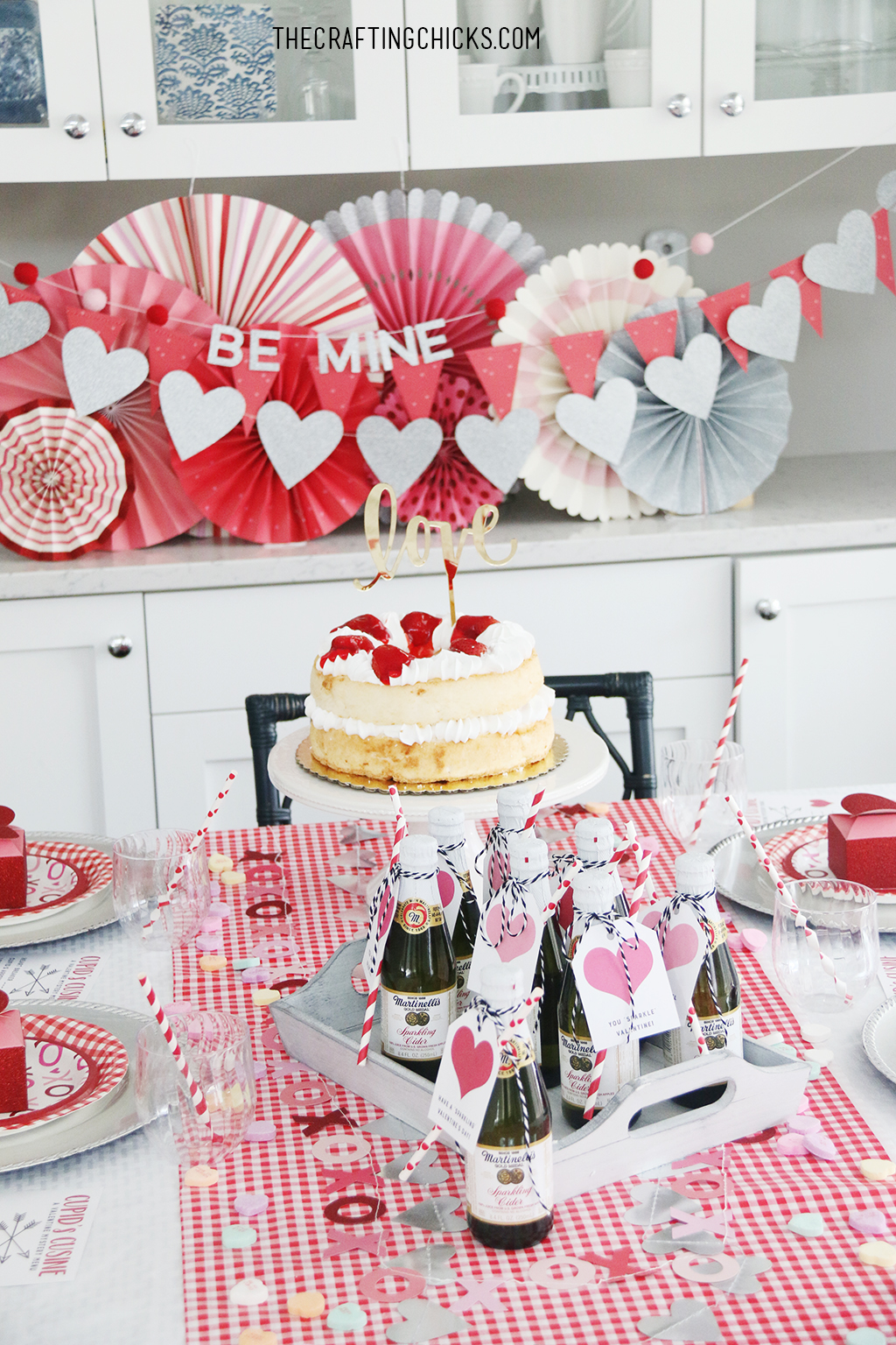 Valentine's Day Family Dinner Decorations - The Crafting Chicks