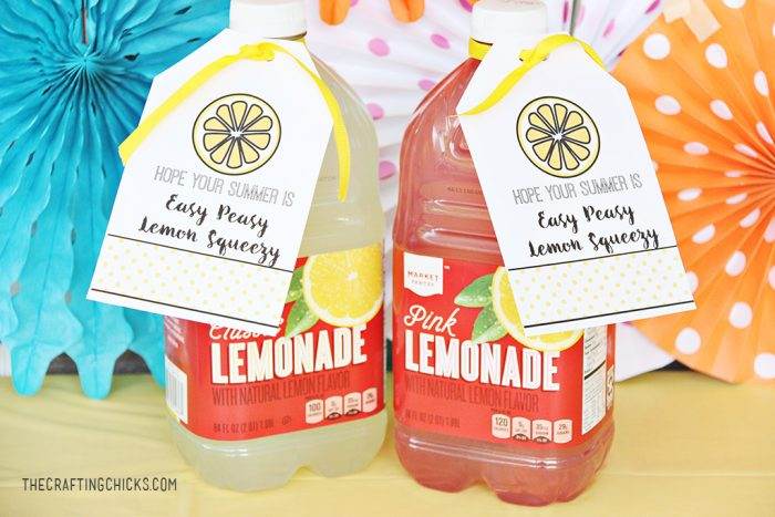 Lemon Gift Tag For Summer The Crafting Chicks
