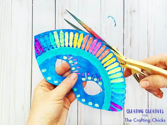 Paper Plate Mask with Free Printable The Crafting Chicks
