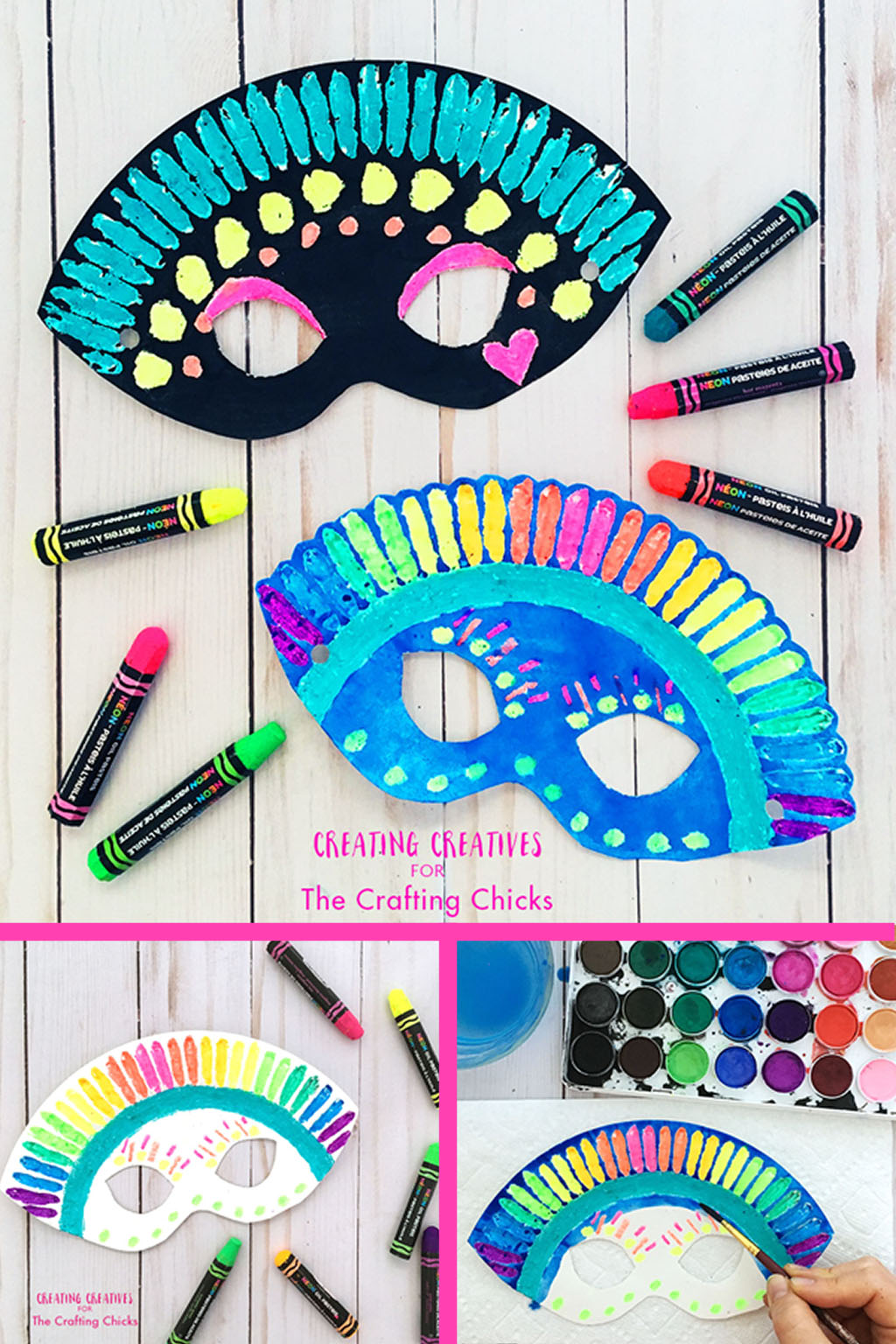 Paper Plate Mask with Free Printable - The Crafting Chicks