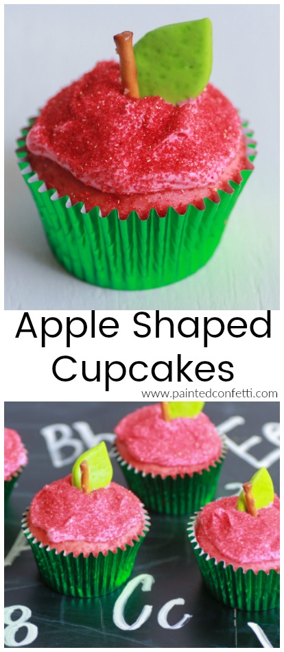 Apple Shaped Cupcakes