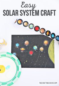 Easy Solar System Craft for Kids - The Crafting Chicks