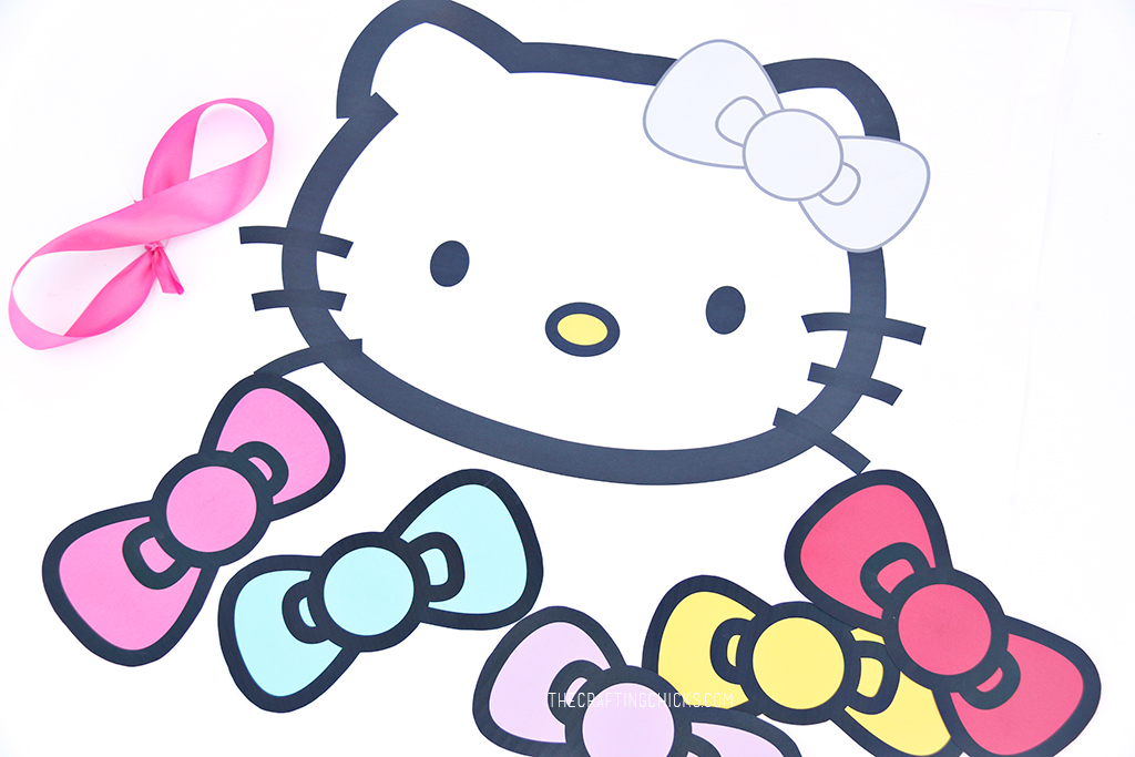 Pin the Bow on Hello Kitty