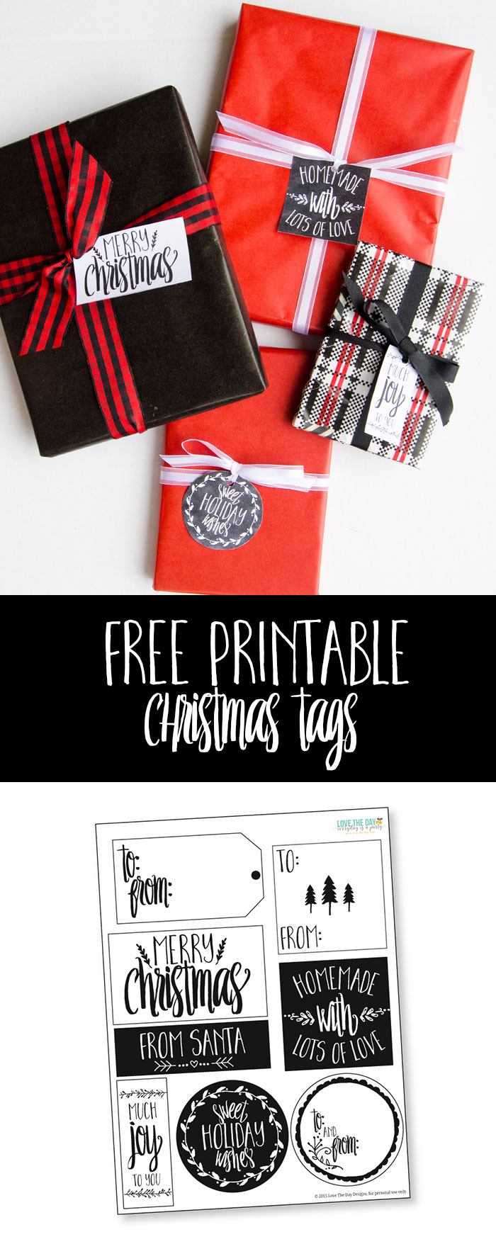 Free Printable Christmas Gift Tags