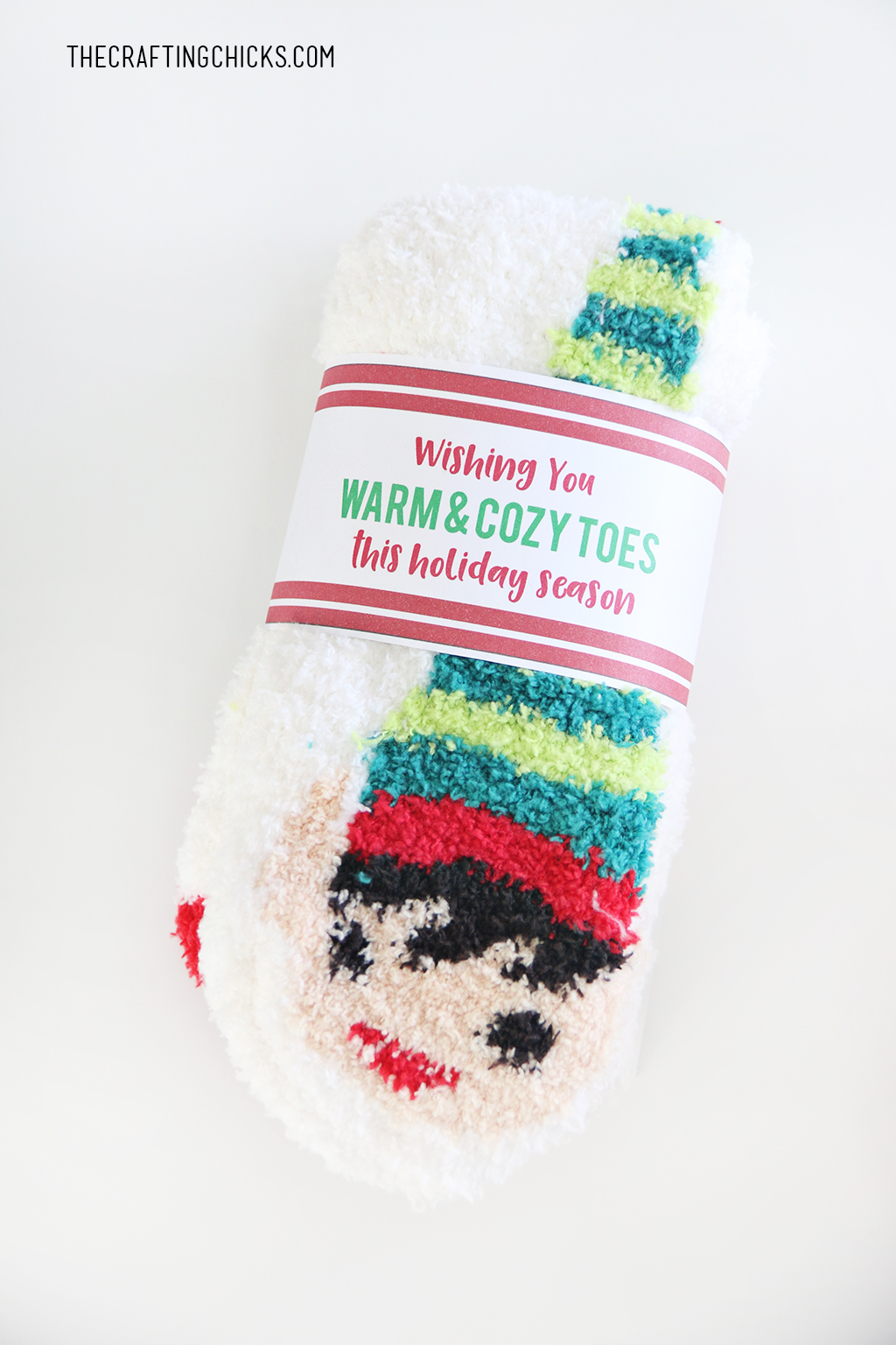 Free Printable Christmas Socks Gift Tag