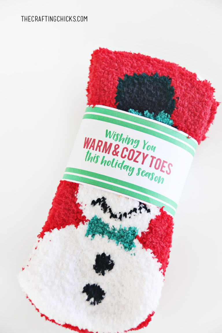 Free Printable Christmas Socks Gift Tag The Crafting