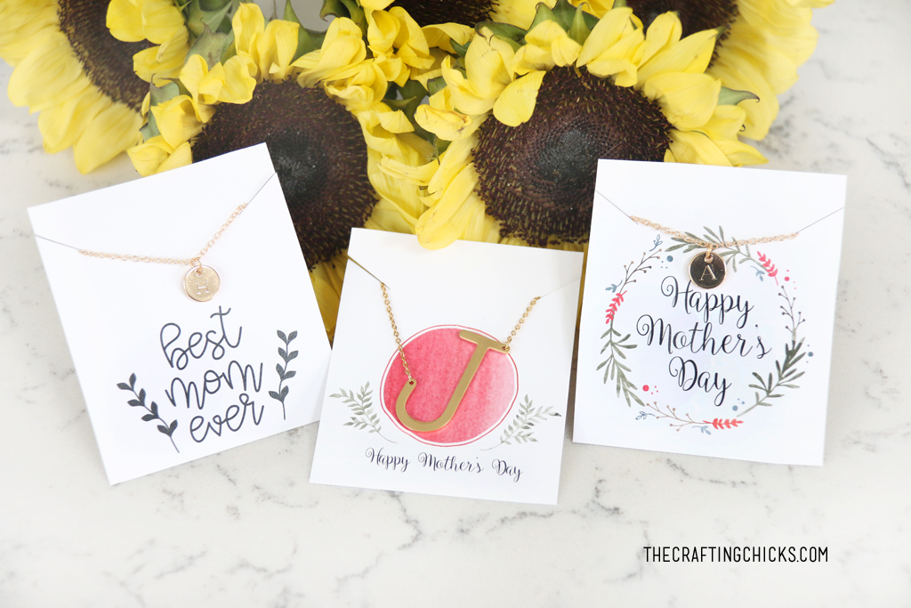Mother's Day Necklace Cards - The Crafting Chicks