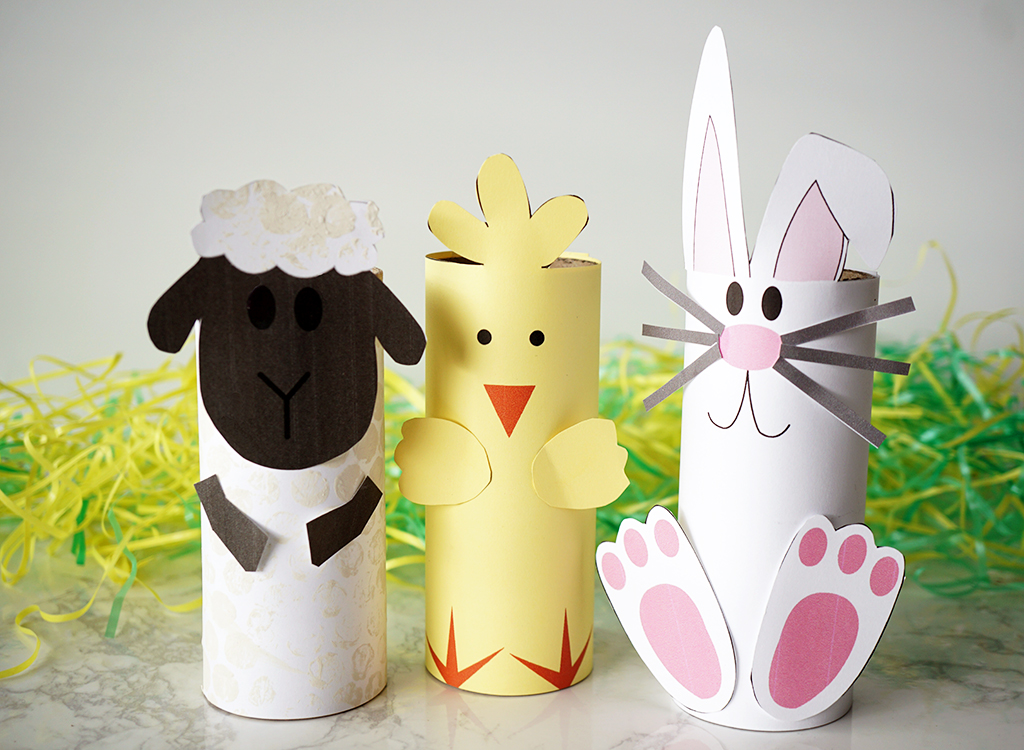 Easter Craft Roll Tubes