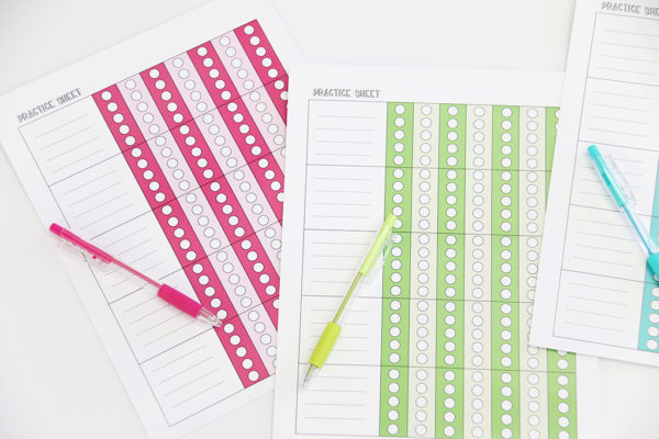 Free Printable Practice Charts for Kids - The Crafting Chicks