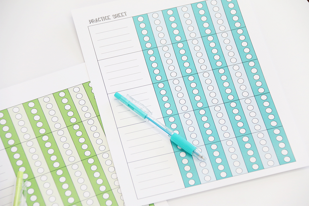 Free Printable Practice Charts for Kids