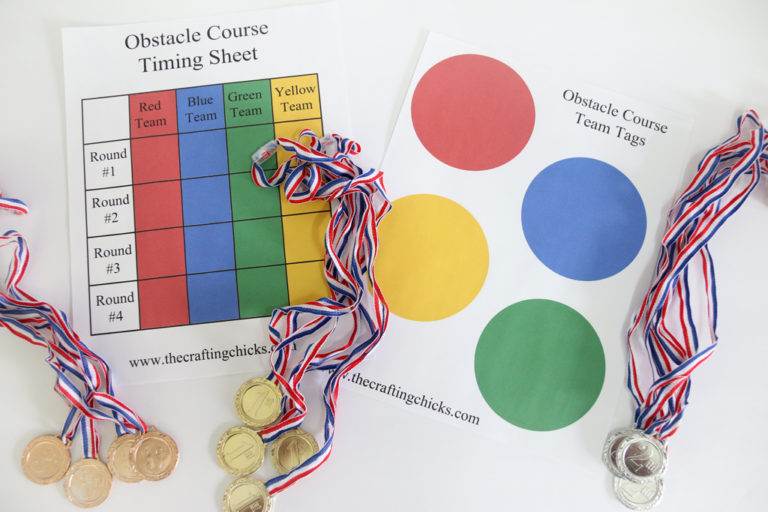 Obstacle Course Free Printables - The Crafting Chicks