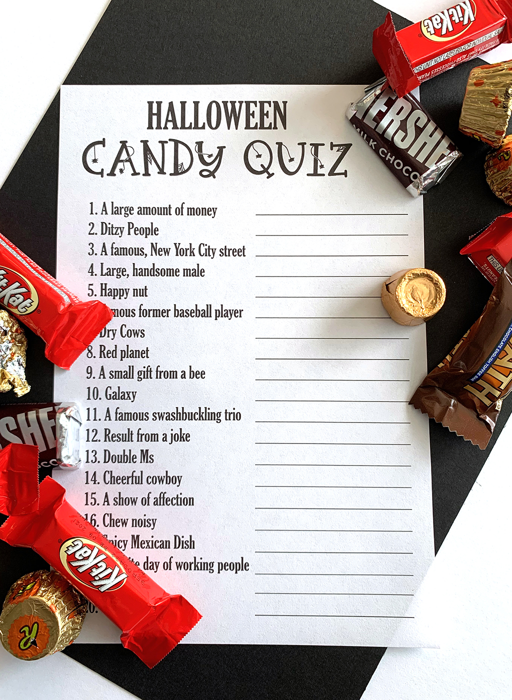 Halloween Candy Quiz