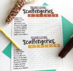 Thanksgiving Scattergories Free Printable Game - The Crafting Chicks