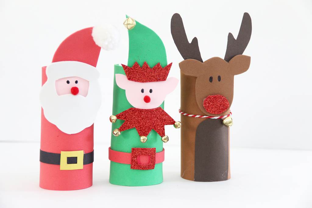 Christmas Craft Roll Kid Crafts - The Crafting Chicks