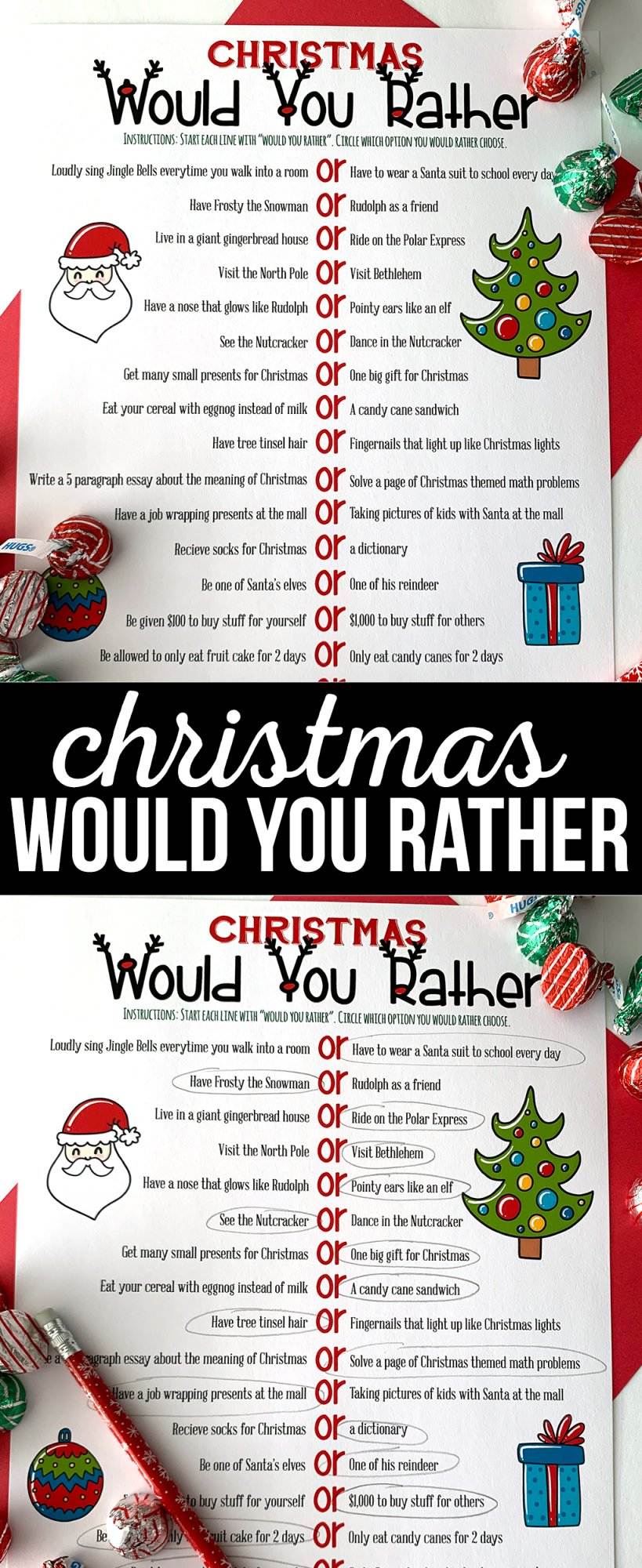 Christmas Would You Rather Free Printable LaptrinhX News