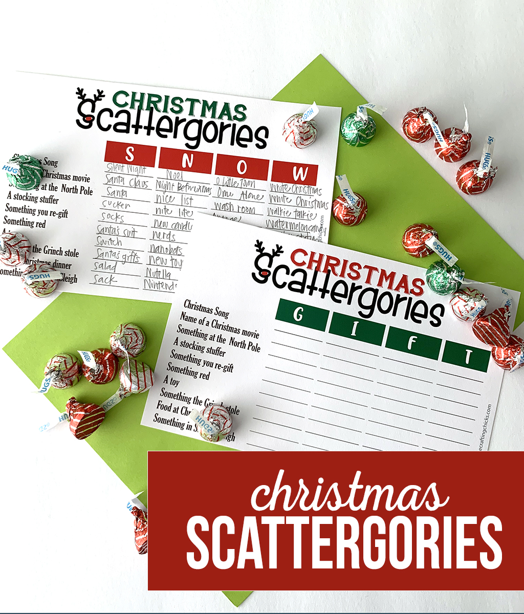 Christmas Scattergories Free Printable The Crafting Chicks