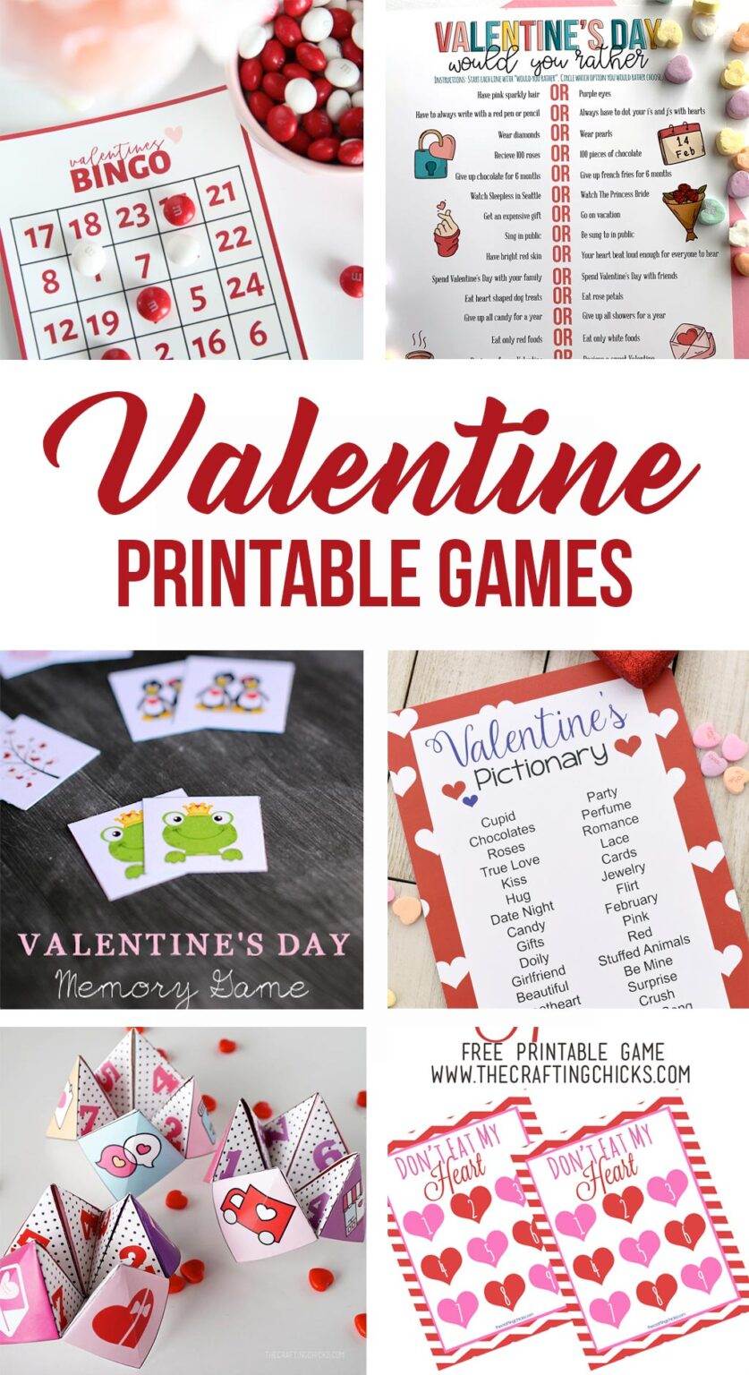 Printable Valentine Games The Crafting Chicks