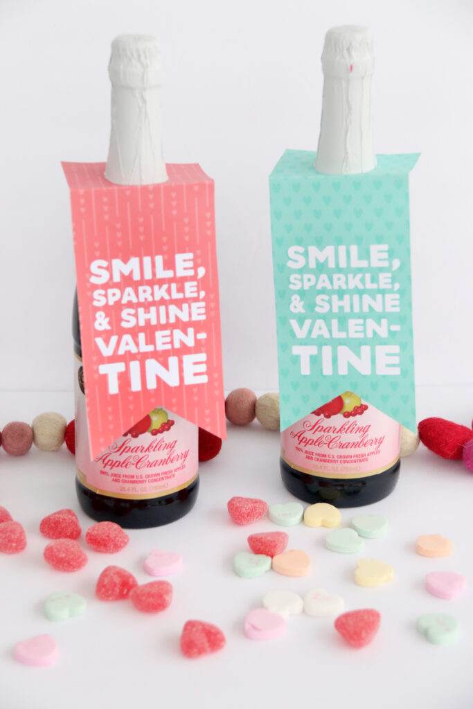 Sparkling Cider Valentine Gift Tag The Crafting Chicks