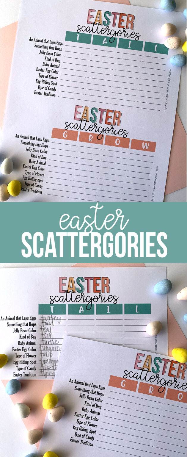 easter scattergories list