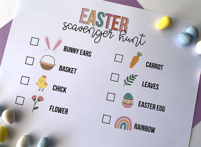 Easter Scavenger Hunt Printable - The Crafting Chicks