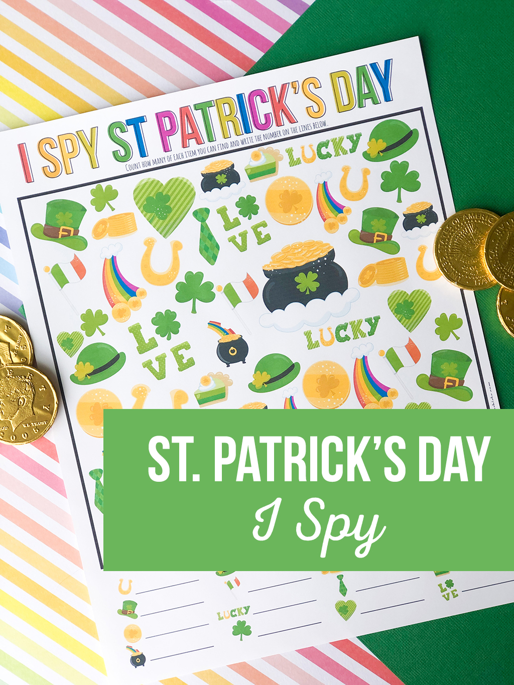 Free St. Patrick's Day I Spy Game - My Pinterventures