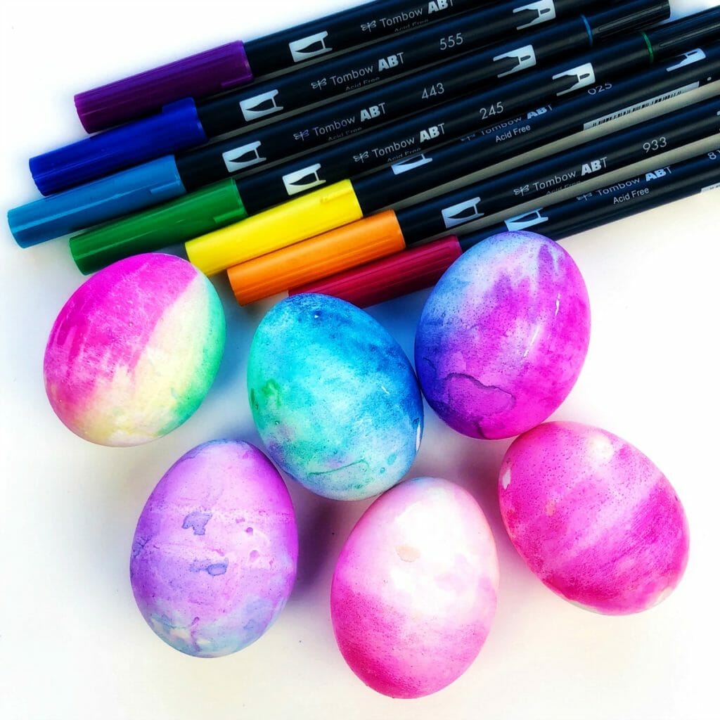 tie dye easter eggs