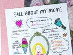 All About My Mom Free Printable - The Crafting Chicks