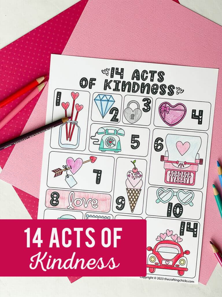 14 Acts of Kindness Printable - The Crafting Chicks